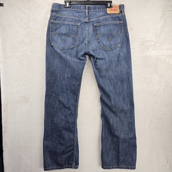 Levis 527 Jeans Mens 36x30 Blue Boot Cut Denim Western Cowboy Rodeo Cotton - Picture 7 of 14